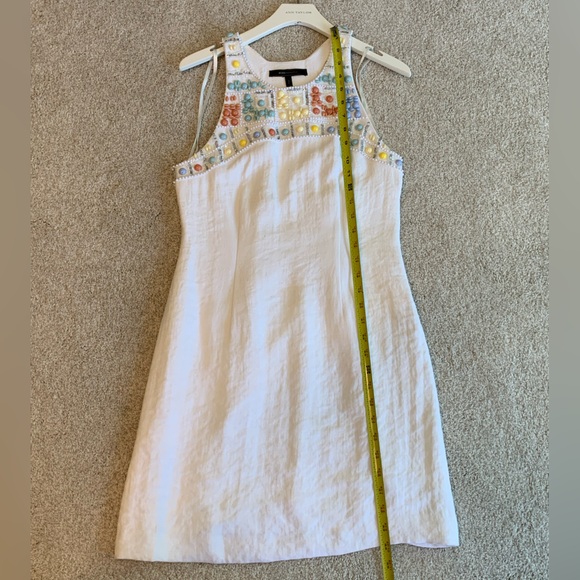 BCBG Beaded Linen Dress. Size 4 - Picture 13 of 13